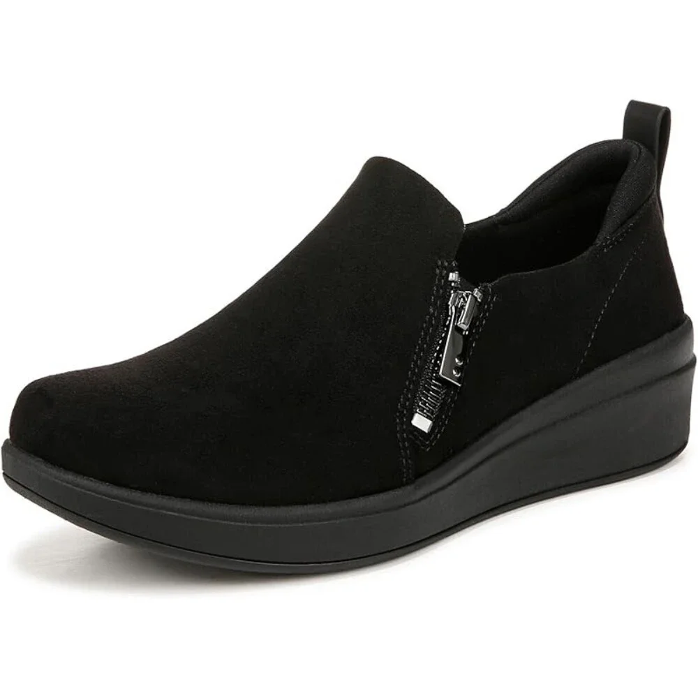 Ryka Luminous I8637F1002 Sneakers Women's 10 Black Slip On Walking Shoes GAL1068